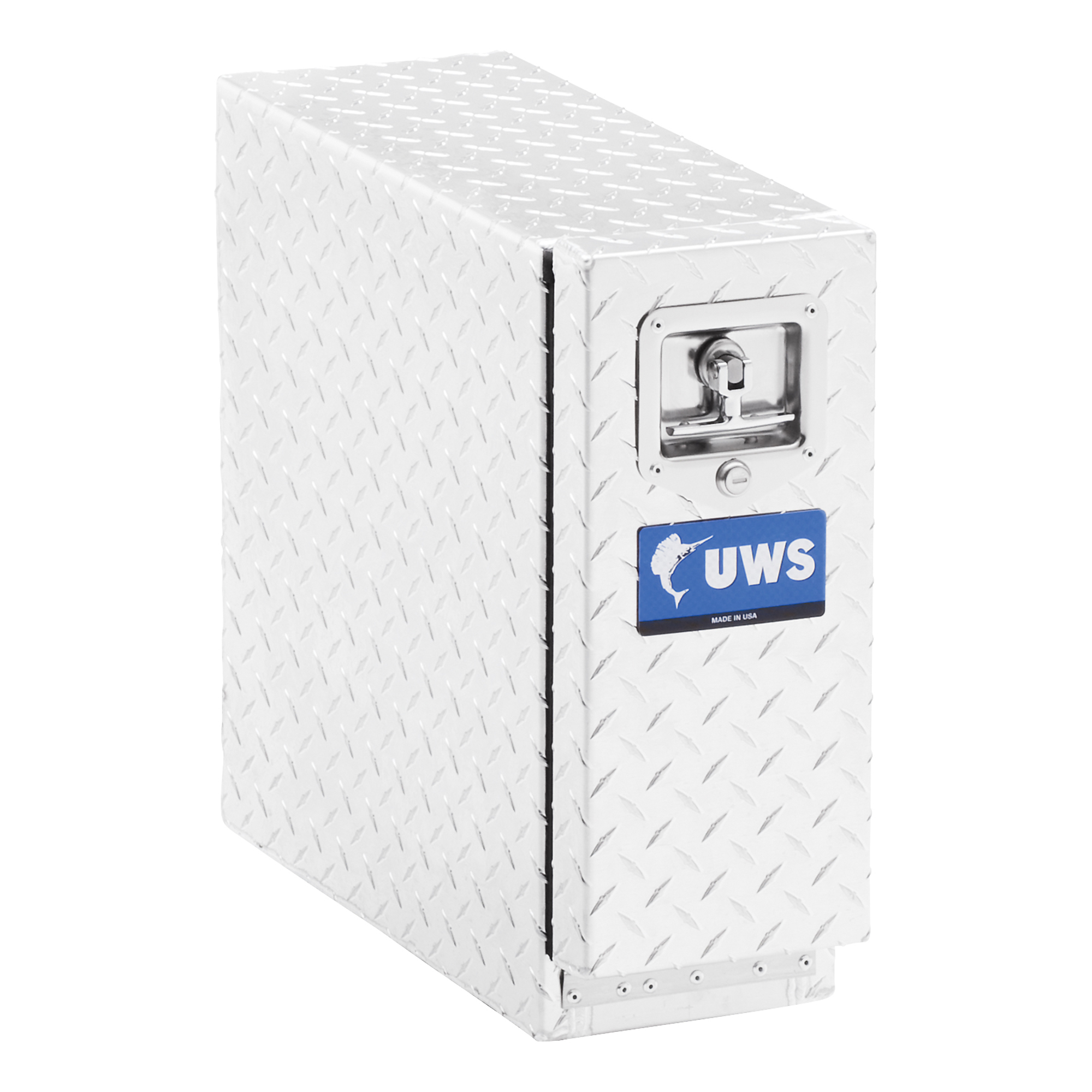 UWS, 18in. Drawer Truck Tool Box, Width 18.375 in, Material Aluminum, Color Finish Bright Aluminum, Model# EC20021